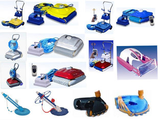 China Swimming Pool Robot Pool Cleaner with metal tolly and controller supplier