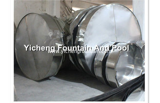 China Portable Water Fountain Equipment Steel Basin 100cm - 300cm For Small Fountain System supplier