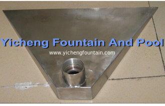 China Customized Big Fan Shape Water Fountain Spray Heads For Water Fall / Massage SS304 supplier