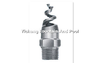 China Spiral Fog Type Pool Fog Machine , Stainless Steel Water Spray Fountain Nozzle supplier