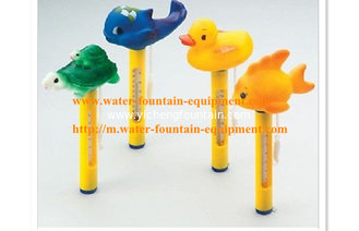 China 9 inch Swimming Pool Cleaning Equipment 4 Kinds Animals Floating Thermometer supplier
