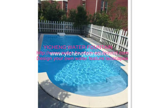 China Swimming Pool Control System Above Ground Automatic Swimming Pool Cover Blue supplier