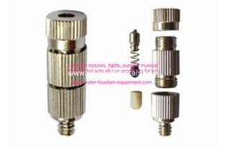 China Brass High Pressure Cooling Nozzle Pond Fog Machine For Cold Fog System 0.30mm supplier