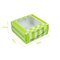 Disposable Bio-degradable Custom made Various Styles Kraft Paper with PLA WindowLid Salad Box supplier