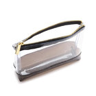 PVC cosmetic bag, made of polyester and PVC,OEM welcomed