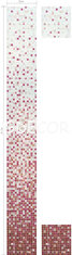 China Iredicent red reflection spa room decoration elegant style mosaic gradation pattern supplier
