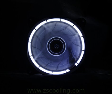 120mm White LED Ring Case Radiator Fan computer case fan