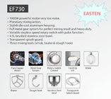 Easten 1000W Die Cast Stand Mixer EF730/ 4.8 Liters Indoor Home Table Top Stand Mixer Manufacturer